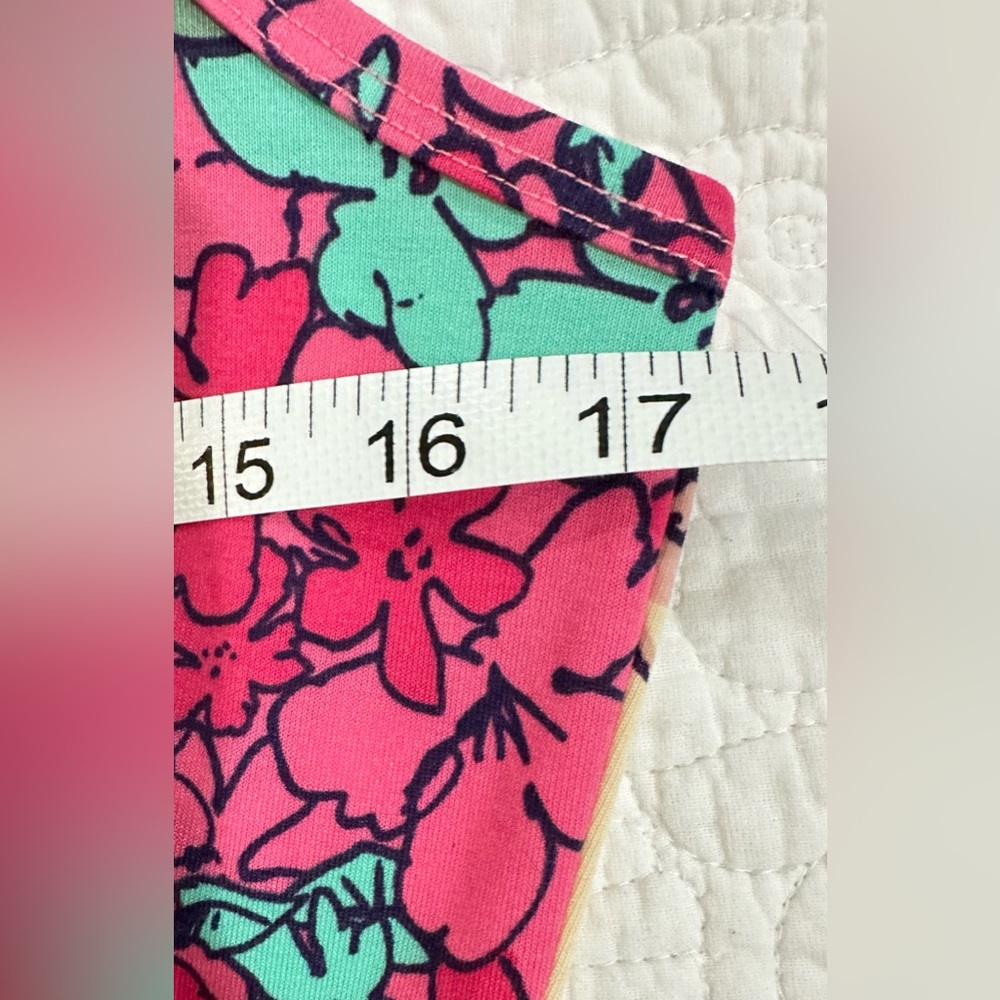 NWT SZ L Dani LuLaRoe Floral Print Maxi Dress in Pink and Yellow - Picture 6 of 7